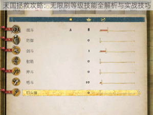 天国拯救攻略：无限刷等级技能全解析与实战技巧