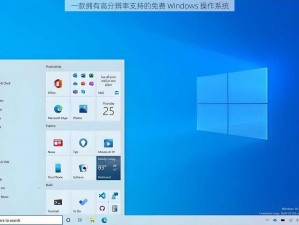 一款拥有高分辨率支持的免费 Windows 操作系统