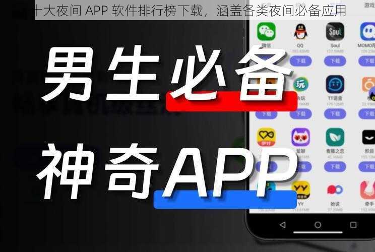 十大夜间 APP 软件排行榜下载，涵盖各类夜间必备应用