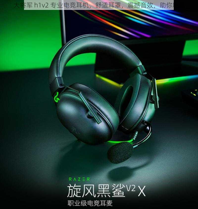 大将军 h1v2 专业电竞耳机，舒适耳罩，震撼音效，助你吃鸡