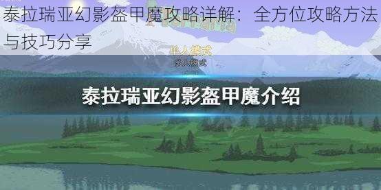 泰拉瑞亚幻影盔甲魔攻略详解：全方位攻略方法与技巧分享