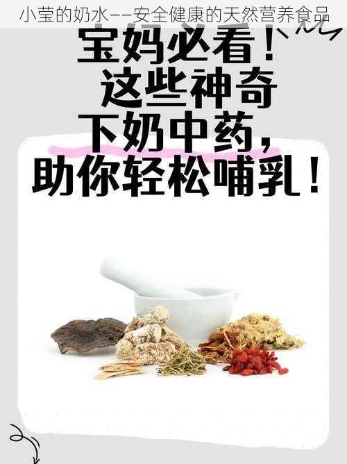 小莹的奶水——安全健康的天然营养食品